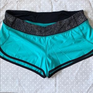 Lululemon speed shorts turquoise 8